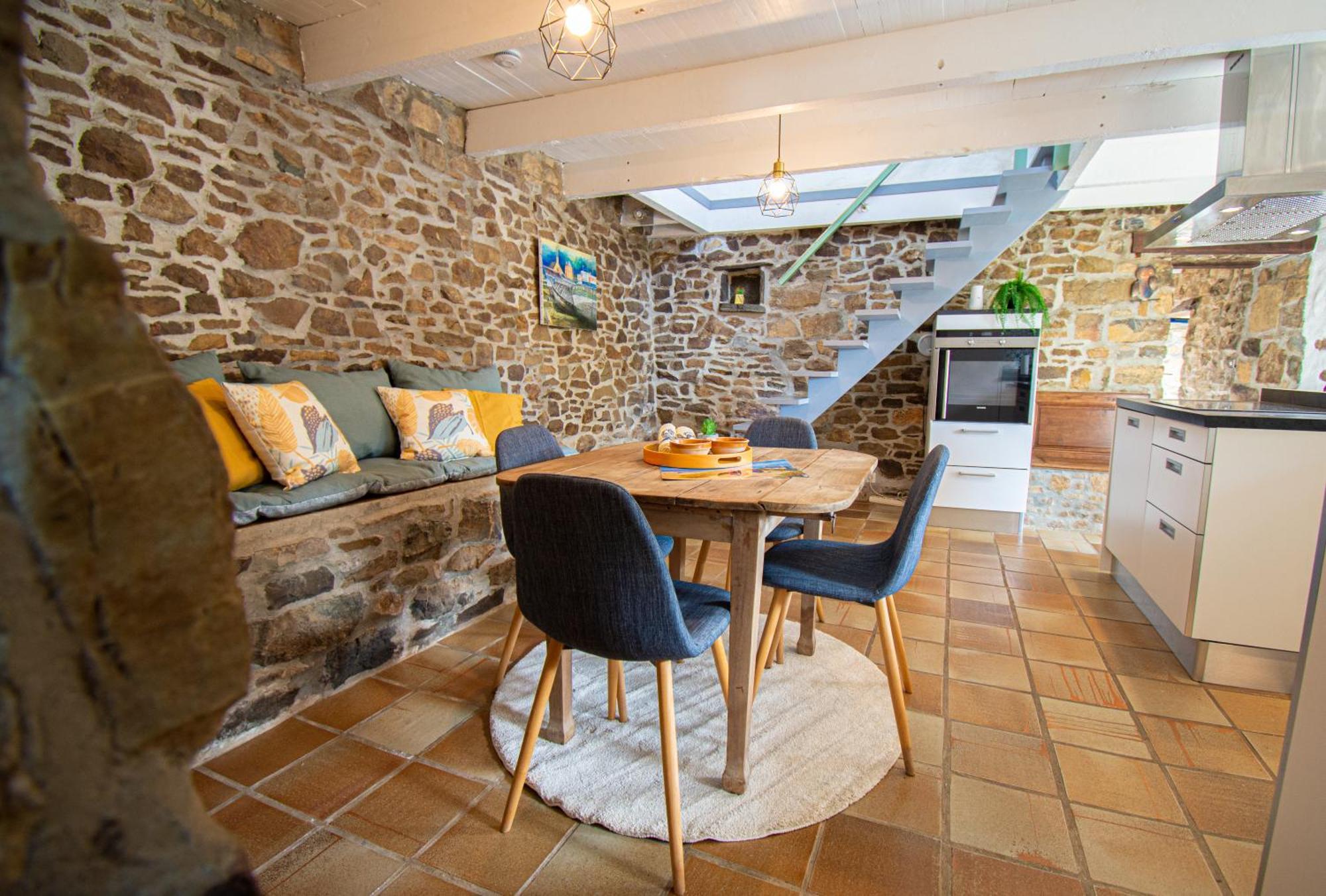 Ti Vaen I Maison Traditionnelle Bretonne & Sauna Lanvéoc Extérieur photo
